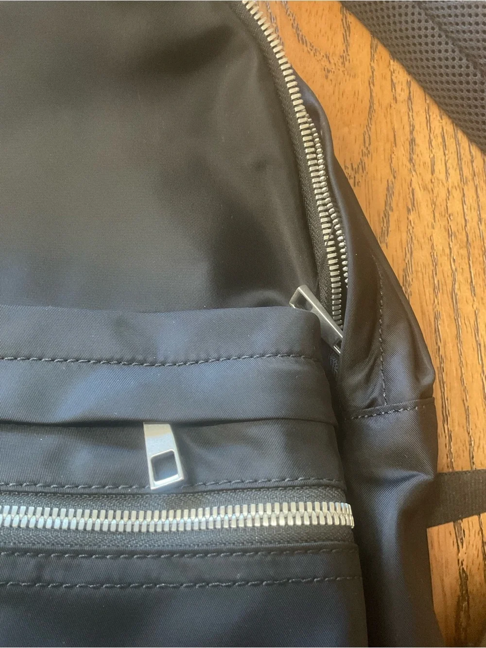Quince Revive Unisex Black Nylon Daypack Backpack . Size OS